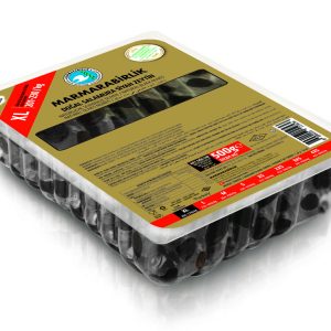 Marmarabirlik Dogal Salamura Siyah Zeytin Vakum XL MEGA 500 g - schwarze Oliven vakuumverpackt, XL MEGA 500 g