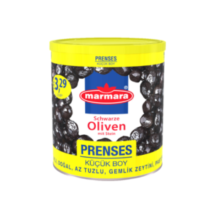 Marmara Prenses Gemlik Zeytin 400g - Schwarze Oliven, mit Stein 400g