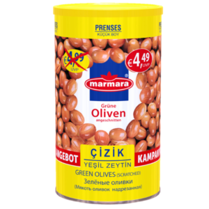 Marmara Prenses Cizik Yesil Zeytin 800g - Grüne Oliven, angeschnitten 800g
