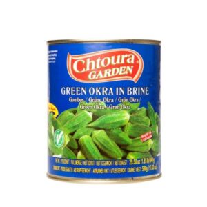 Chtoura Garden Grüne Okra 840g - Bamya Konservesi 840g