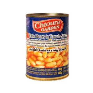 Chtoura Garden Weiße Bohnen in Tomatensauce 400g - Domates Soslu Fasulye 400g