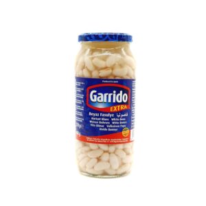 Garrrido Beyaz Fasulye 700g - Weiße Bohnen 700ggekochte Weiße Bohnen im Glas