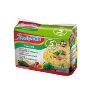Indomie Instant Nudeln Vegetable 5x70g - Sebze aromali, hazir makarna 5x70g
