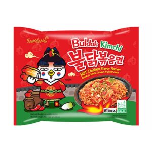 Samyang Buldak Kimchi Hot Chicken Ramen 140gInstant Nudelsuppe mit Huhn Geschmack
