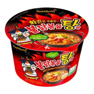 Samyang Scharfes Chicken Ramen Stew in Schüssel 120gInstant Nudelsuppe mit Huhn Geschmack