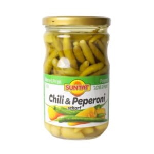 Suntat Biberiye & Piri Piri Tursusu 600g - Chili & Peperoni in Salzlake 600g