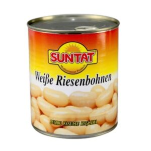 Suntat Jumbo Fasulye Haslama 800g - Weiße Riesenbohnen 800ggekochte Weiße Riesenbohnen