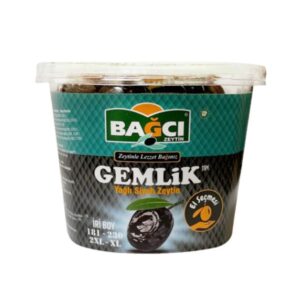 Bagci Gemlik Yagli Siyah Zeytin 400g - Schwarze Oliven 400g
